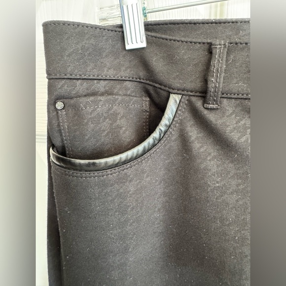 White House Black Market Textured Black Skinny Pants - Picture 4 of 11